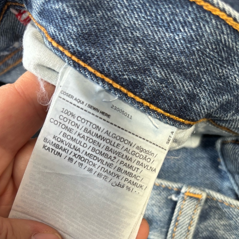 🚨3X$30🚨 Mango Blue Straight Leg Jeans Classic Style - Picture 9 of 13